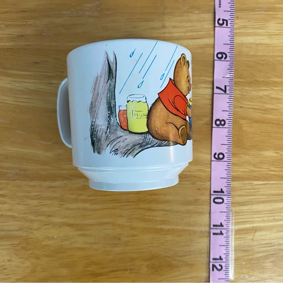 Vintage 1970s Winnie the Pooh Plastic Cup and Bowl Mid-Century - Picture 4 of 7